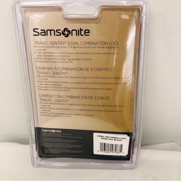 NIB Samsonite Travel Combination Lock - Picture 10 of 16